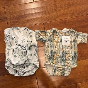 Kate Quinn Rainbow and Trees Baby Bodysuit Duo